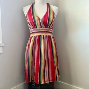 Cowgirl Justice Striped Halter Dress